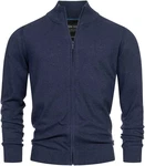 Indicode Strickjacke Tinos Dunkelblau/Hellblau/Blau