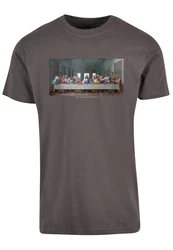 Mister Tee T-Shirt Grau/Braun/Khaki/Dunkelgrün