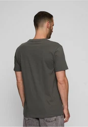 Mister Tee T-Shirt Grau/Braun/Khaki/Dunkelgrün