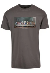 Mister Tee T-Shirt Grau/Braun/Khaki/Dunkelgrün