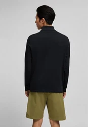 HECHTER PARIS Poloshirt Mit Rollkragen Schwarz/Dunkelblau