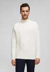 HECHTER PARIS Poloshirt Mit Rollkragen Weiß/Creme/Beige