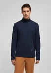 HECHTER PARIS Poloshirt Mit Rollkragen Dunkelblau
