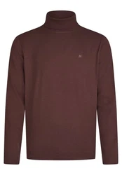 HECHTER PARIS Poloshirt Mit Rollkragen Dunkelrot/Bordeaux