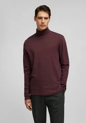 HECHTER PARIS Poloshirt Mit Rollkragen Dunkelrot/Bordeaux