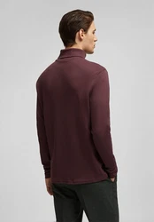 HECHTER PARIS Poloshirt Mit Rollkragen Dunkelrot/Bordeaux