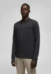 HECHTER PARIS Poloshirt mit Polokragen Dunkelgrau/Schwarz/Hellgrau/Grau