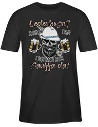 T-Shirt Lederhose Spruch Lausbua Bayrisch Party Trinken Mode fr Oktoberfest Herren