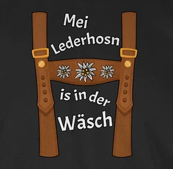 Shirtracer T-Shirt Meine Lederhose ist in der Wäsche Mode für Oktoberfest Herren Braun