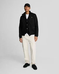 Lyle & Scott Blouson Herren Jacke Harrington (British Classic) Schwarz/Grün/Dunkelblau/Gelb