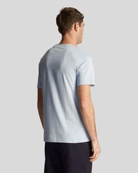 Lyle & Scott T-Shirt Plain Hellblau/Blau