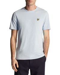 Lyle & Scott T-Shirt Plain Hellblau/Blau