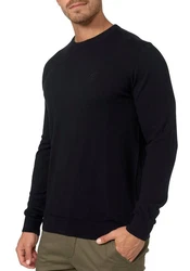 Indicode Rundhalspullover Wildman Schwarz/Dunkelblau