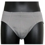 HERMKO Slip 3300 Herren Slip 3er Pack Grau/Blau/Braun