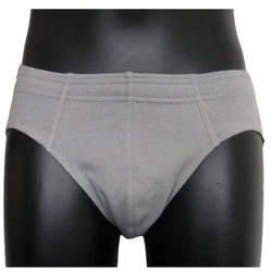 HERMKO Slip 3300 Herren Slip 3er Pack Grau/Blau/Braun
