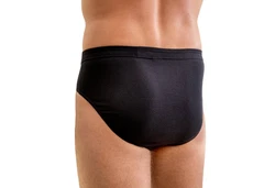 HERMKO Slip 3300 Herren Slip 3er Pack Schwarz/Rosa/Braun