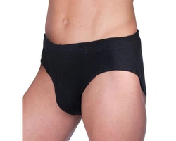 HERMKO Slip 3300 Herren Slip 3er Pack Schwarz/Rosa/Braun