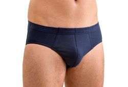 HERMKO Slip 3300 Herren Slip 3er Pack Dunkelblau/Blau/Hellblau