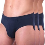 HERMKO Slip 3300 Herren Slip 3er Pack Dunkelblau/Blau/Hellblau