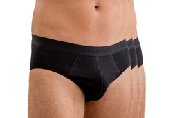 HERMKO Slip 3er Pack Dunkelblau/Blau