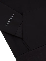 DENIMFY Kapuzenpullover Herren Hoodie DFArno Regular Fit Longsleeve Sweatshirt Schwarz/Grau/Braun