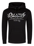 DENIMFY Kapuzenpullover Herren Hoodie DFArno Regular Fit Longsleeve Sweatshirt Schwarz/Grau/Braun