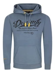 DENIMFY Kapuzenpullover Herren Hoodie DFArno Regular Fit Longsleeve Sweatshirt Blau/Grau