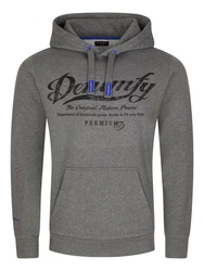 DENIMFY Kapuzenpullover Herren Hoodie DFArno Regular Fit Longsleeve Sweatshirt Dunkelgrau/Dunkelblau/Blau/Braun/Grau