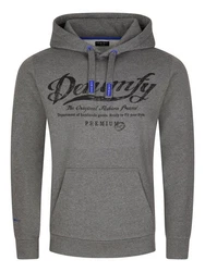 DENIMFY Kapuzenpullover Herren Hoodie DFArno Regular Fit Longsleeve Sweatshirt Dunkelgrau/Dunkelblau/Blau/Braun/Grau