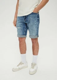 Jeansshorts Jeans-Bermuda John / Regular Fit / Mid Rise / Straight Leg Waschung