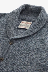 Next Strickjacke mit Schalkragen Grau/Hellblau/Blau