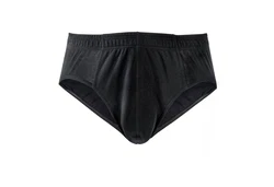 HERMKO Slip 8300 2er Pack Herren mit Dehnbund Schwarz/Braun