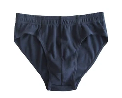 HERMKO Herren Slip 8300 Dunkelblau/Blau