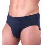 HERMKO Herren Slip 8300 Dunkelblau/Blau