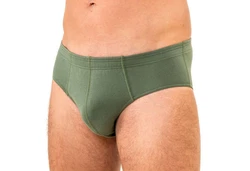 HERMKO Herren Slip 8300 Dunkelgrün/Grün