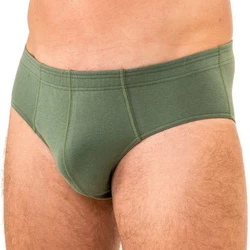 HERMKO Herren Slip 8300 Dunkelgrün/Grün