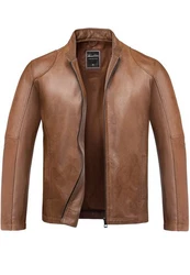 Amaci&Sons Lederjacke OKEMOS Herren Biker Jacke 
