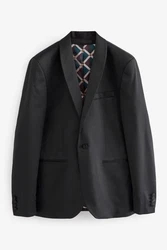 Next Smokingsakko Smokingjacke (1-tlg) Schwarz/Dunkelgrau/Grau/Hellblau