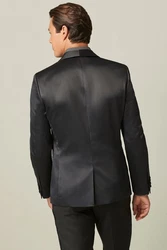 Next Smokingsakko Smokingjacke (1-tlg) Schwarz/Dunkelgrau/Grau/Hellblau