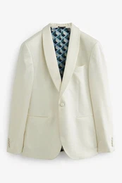 Smokingsakko Smokingjacke aus Satin (1-tlg)