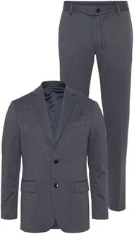 Bruno Banani Anzug Jersey Dunkelblau/Dunkelgrau/Grau