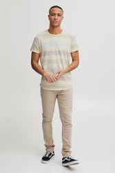 Blend Efkin Herren T-Shirt Kurzarm Shirt Mit Streifen Und Rundhalsausschnitt (Efkin) BHEfkin