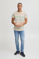 Blend Efkin Herren T-Shirt Kurzarm Shirt Mit Streifen Und Rundhalsausschnitt (Efkin) BHEfkin