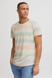 Blend Efkin Herren T-Shirt Kurzarm Shirt Mit Streifen Und Rundhalsausschnitt (Efkin) BHEfkin