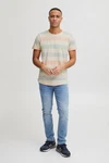Blend Efkin Herren T-Shirt Kurzarm Shirt Mit Streifen Und Rundhalsausschnitt (Efkin) BHEfkin