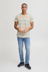 Blend Efkin Herren T-Shirt Kurzarm Shirt Mit Streifen Und Rundhalsausschnitt (Efkin) BHEfkin