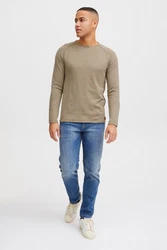 Blend Strickpullover Style BHJohn Khaki/Braun/Beige