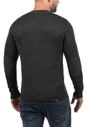 BLEND Strickpullover Lars 20703347ME Dunkelgrau/Grau/Schwarz