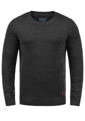 BLEND Strickpullover Lars 20703347ME Dunkelgrau/Grau/Schwarz