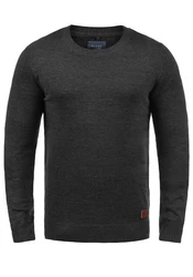 BLEND Strickpullover Lars 20703347ME Dunkelgrau/Grau/Schwarz